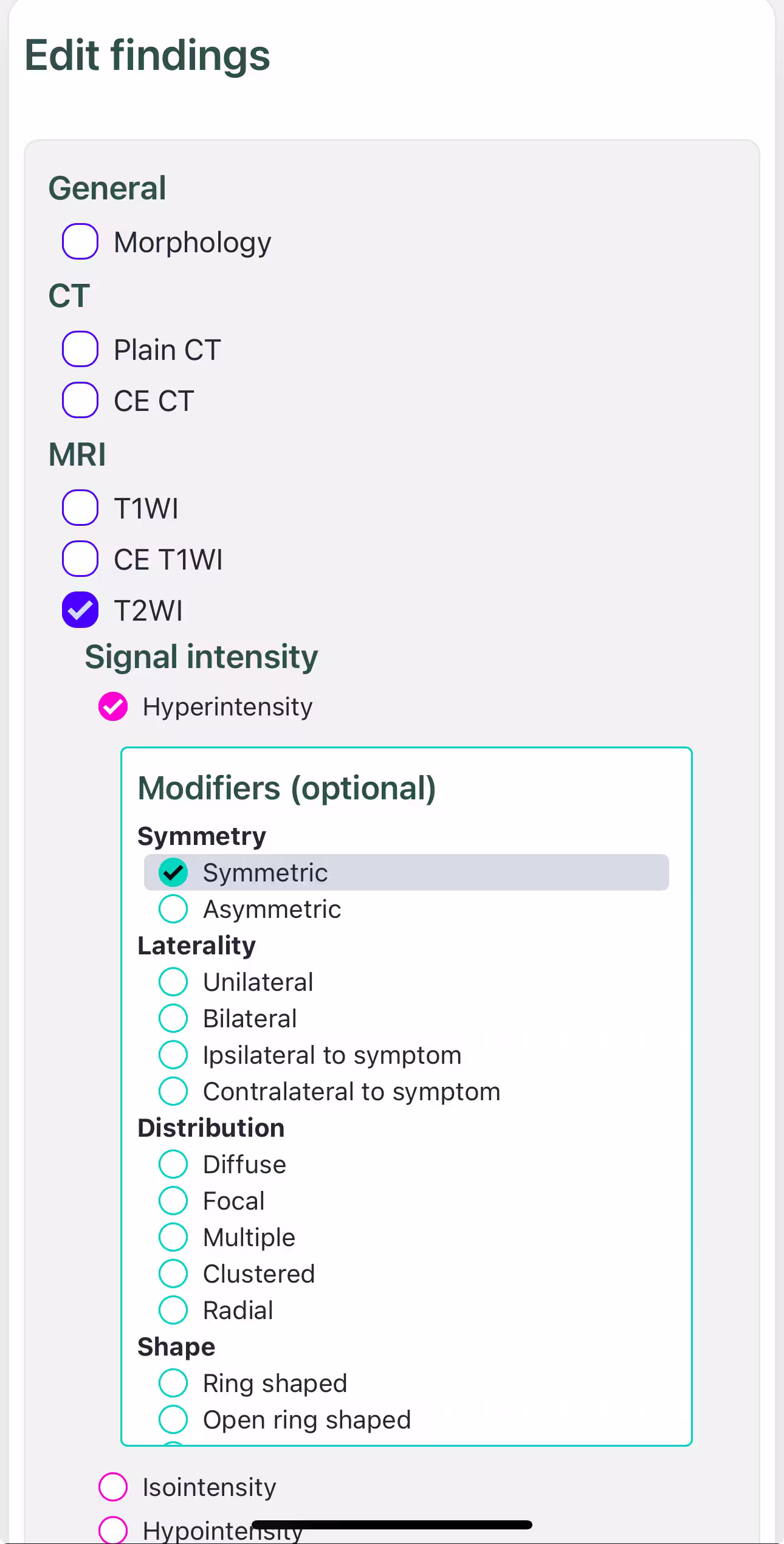 Modifiers
